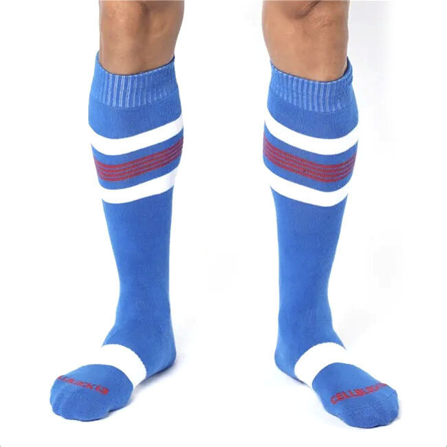 Tight End Knee High Socks, Blue