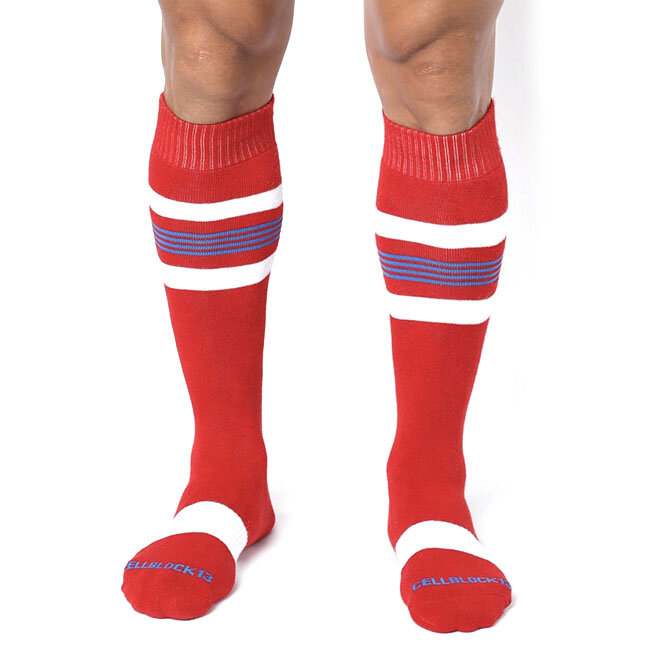 Tight End Knee High Socks, Red