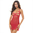 Twist Every Way Slip Set and G-String 51017, Red