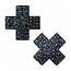 Crystal Sparkling Crosses Pasties Black