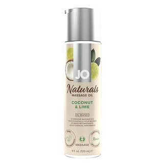 Jo Naturals Massage Oil, Coconut and Lime