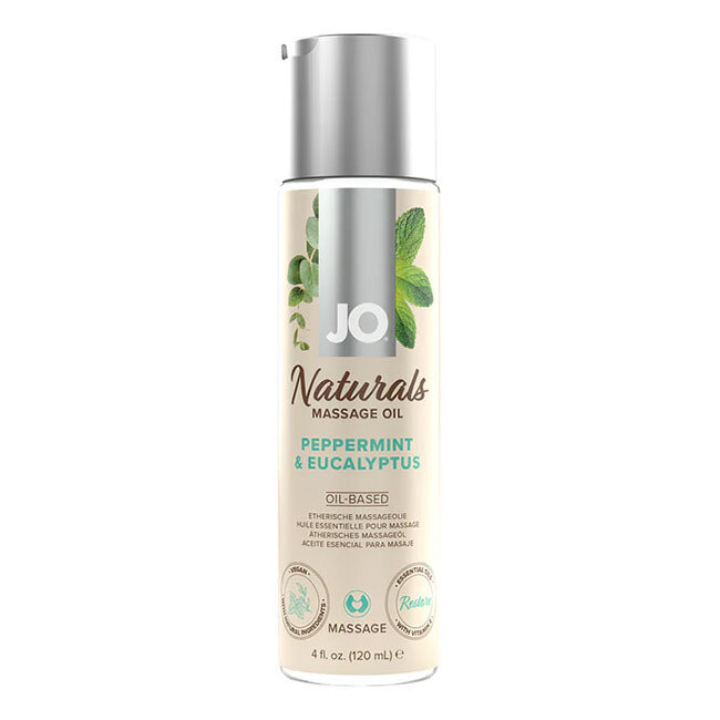 Jo Naturals Massage Oil, Peppermint and Eucalyptus
