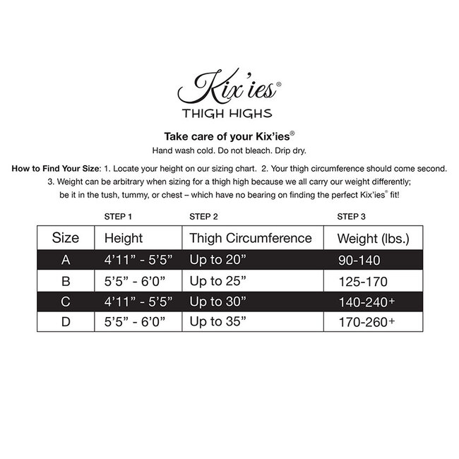 Kix'ies Heather Opaque Thigh High, Cabernet