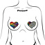 Color Changing Rainbow Flip Sequins Heart Pasties