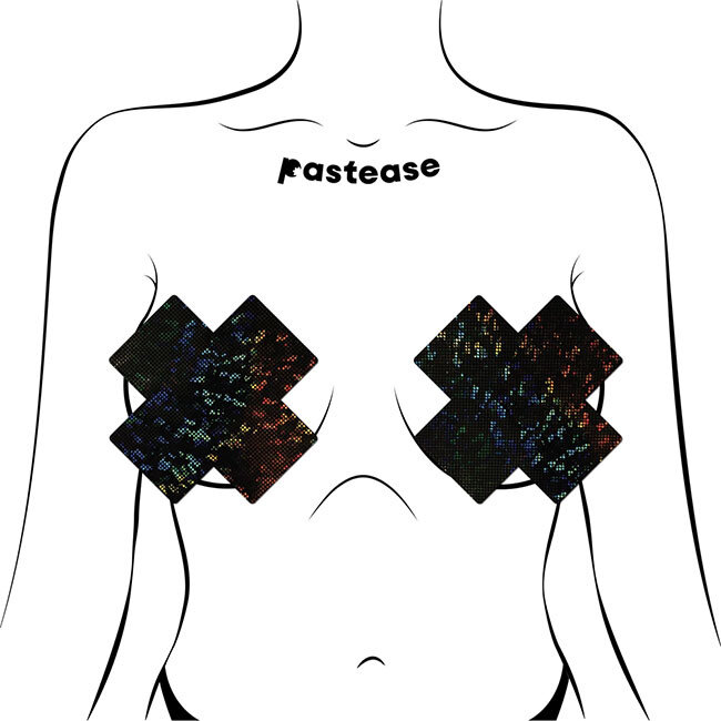 Coverage: Black Disco Ball Full Breast Covers