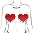 Coverage: Heart Glitter Red Full Breast Covers