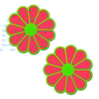 Daisy Neon Green and Glow Pasties