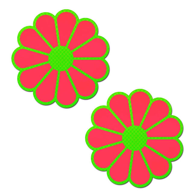 Daisy Neon Green and Glow Pasties