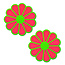 Daisy Neon Green and Glow Pasties