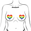 Gay AF Rainbow Heart Pasties