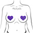 Purple Glitter Hearts Pasties