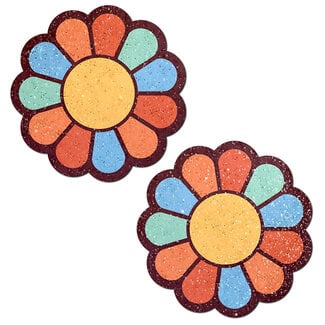 Rainbow Flower Pasties