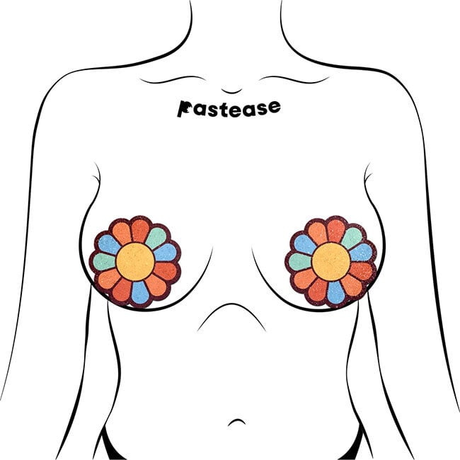 Rainbow Flower Pasties