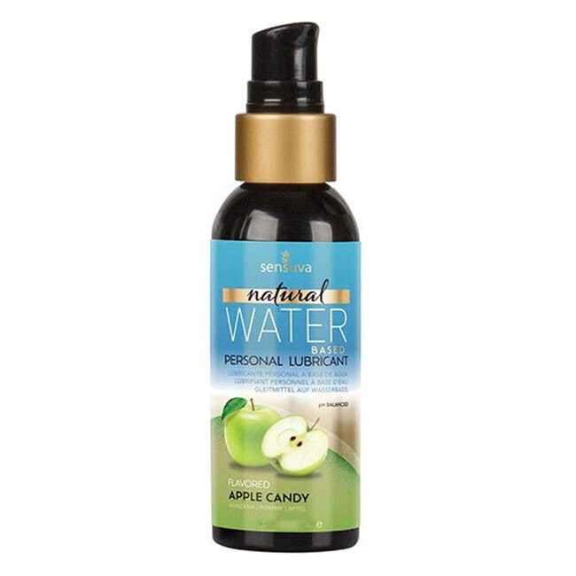 Sensuva Natural Water-Based Lube, Apple Candy Flavor