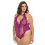Abrielle Embroidered Teddy 52-11666, Fuchsia