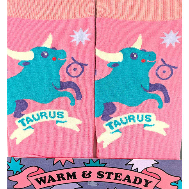 Zodiac Socks and Card Gift Set: Taurus