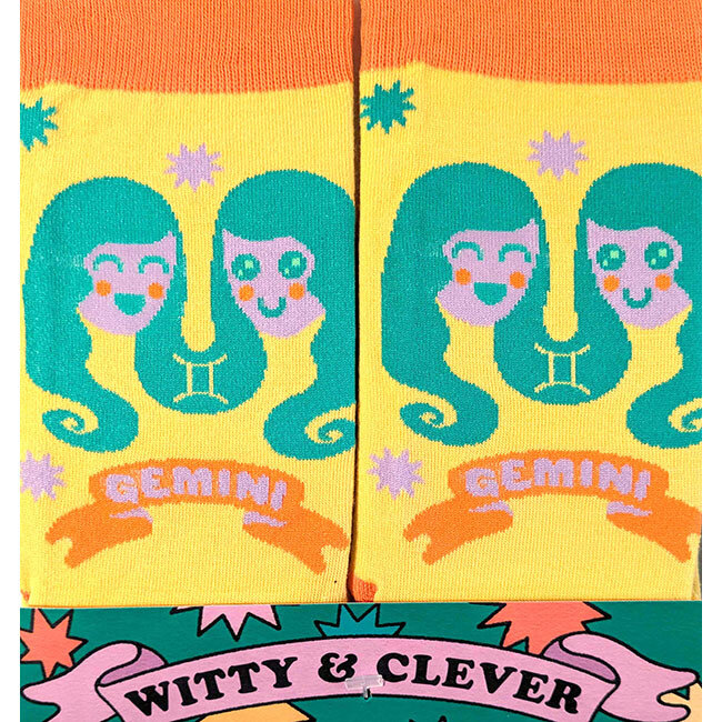 Zodiac Socks and Card Gift Set: Gemini
