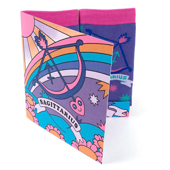 Zodiac Socks and Card Gift Set: Sagittarius