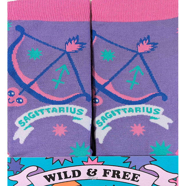 Zodiac Socks and Card Gift Set: Sagittarius
