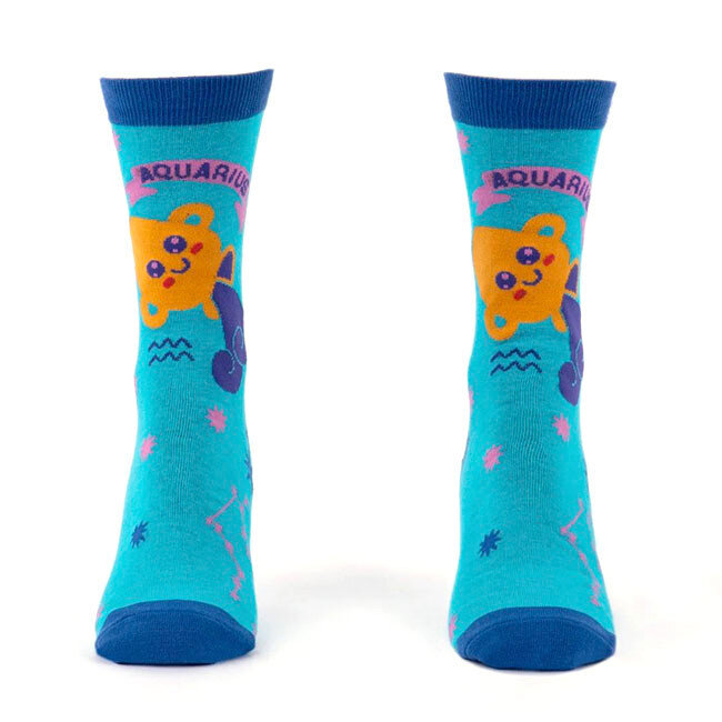 Zodiac Socks and Card Gift Set: Aquarius
