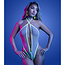 Glow Supernatural Glow-in-the-Dark Plunge Zipper Teddy GL2545