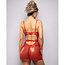 Ruby Shimmer Lace & Mesh Babydoll 2546, Red