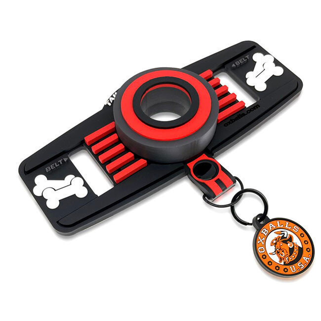 Oxballs Tail Handler Belt-Strap Show Tail, Red and Black