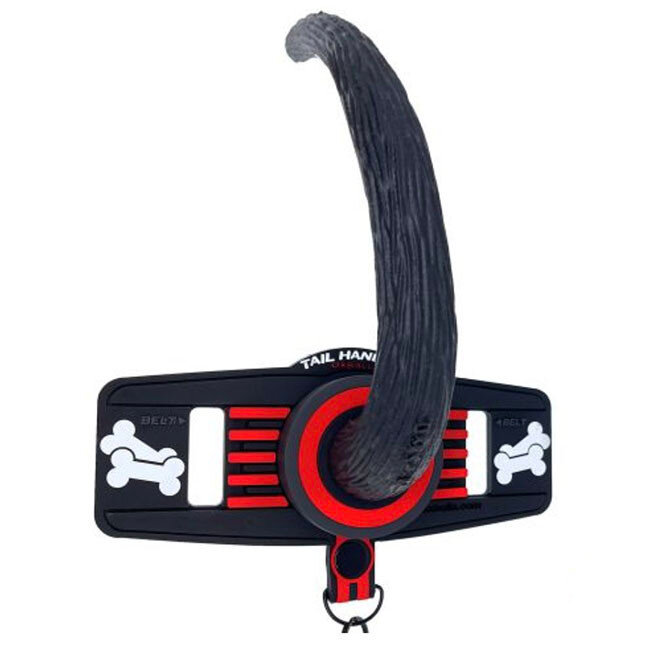 Oxballs Tail Handler Belt-Strap Show Tail, Red and Black