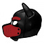 Spike Neoprene Puppy Hood, Black/Red