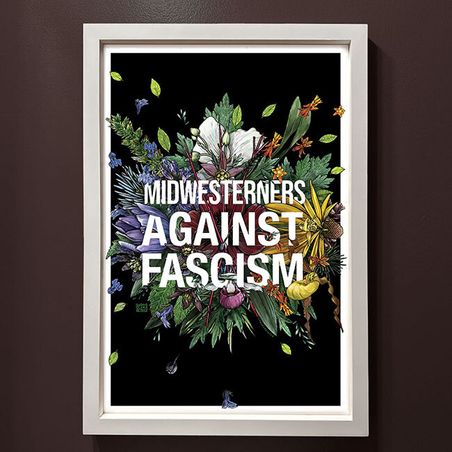 Midwesterners Against Fascism Poster