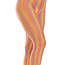 Rainbow Crochet Net Tights 9732