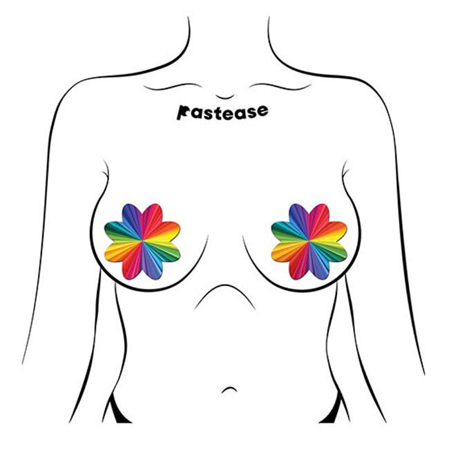 Kaleidoscope Petal Pasties, Rainbow