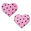 Heart w/ Polka Dot Pasties, Pink/Black