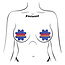 Vibrant Retro Petal Pasties Blue