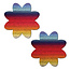 Retro Petal Multi-Color Pasties