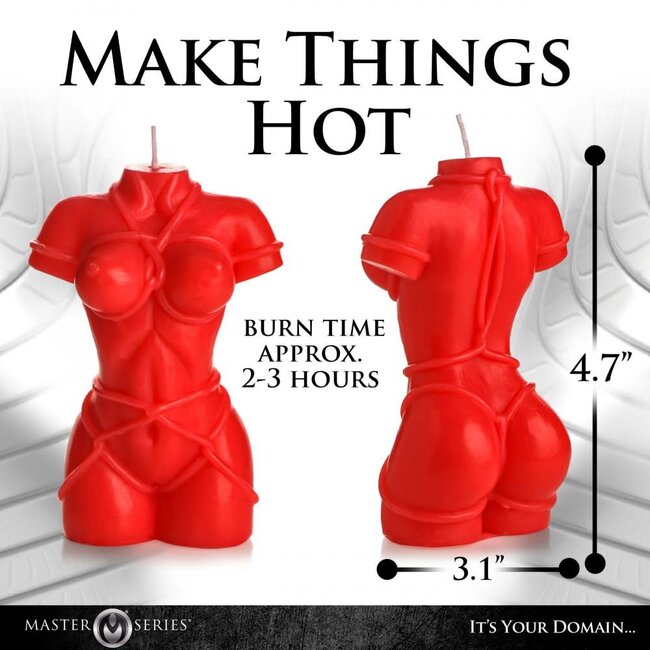 Bound Goddess Drip Candle, Red