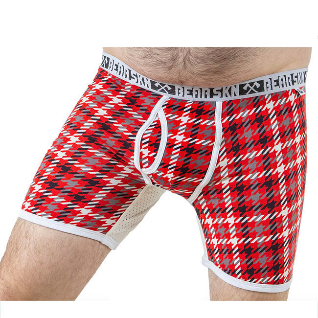 Bear Skn Long Leg Boxer Brief, Flaming Beartooth