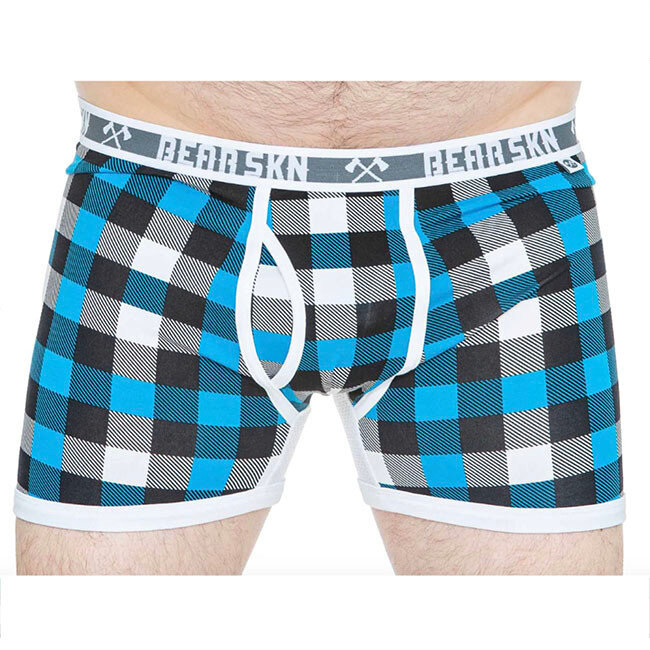 Bear Skn Boxer Brief, Ice Blue Backwoods