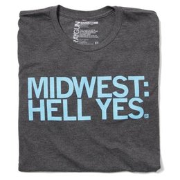 Midwest Hell Yes T-shirt Fitted Hourglass Cut