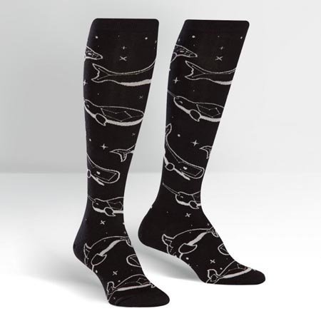Stellar Whales Knee Socks