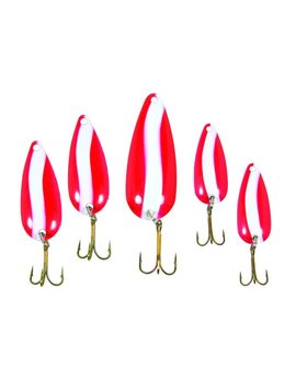 eagleclaw Dooms Day spoons red 5 pk