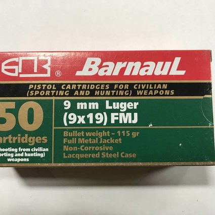 Barnaul 9mm 115 gr barnual