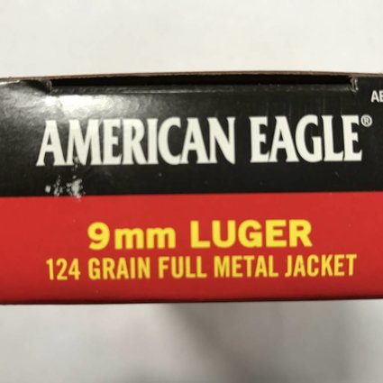 Federal 9mm luger 124 gr fmj A.E.