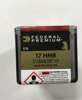 Federal 17 hmr 17 gr tnt hp