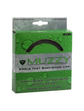 Muzzy Lime Green Bowfish line 100ft