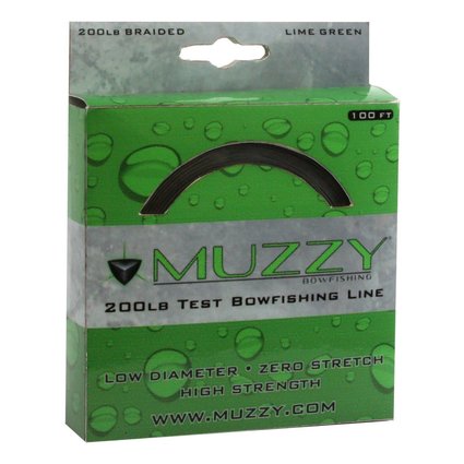 Muzzy Lime Green Bowfish line 100ft