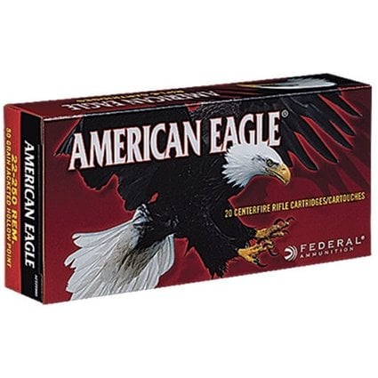 Federal 22-250 50 GR JHP 20 CT.