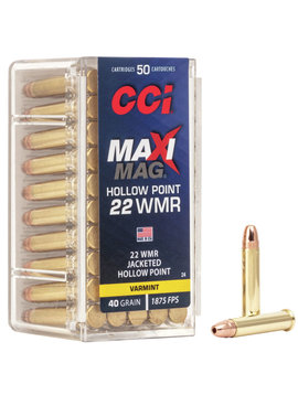CCI CCI 22 WMR JHP Maxi Mag HP 40 gr