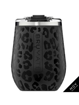 14oz Wine Tumbler Onyx Leopard