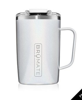 16oz Toddy Glitter White